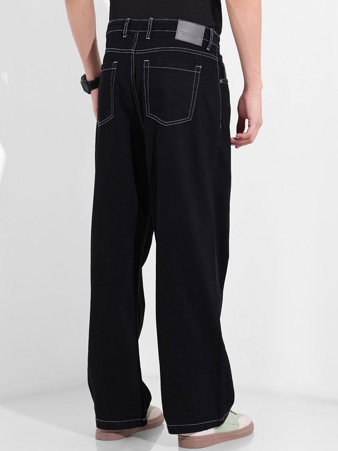 The Indian Garage Co Men Mid-Rise Baggy Jeans
