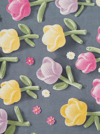 Klotthe Floral Printed Dipasang Cadar 7D Single 300 TC Dengan Sarung Bantal-2.25 m x 1.5 m