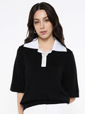 RAREISM Flared Sleeve Cotton Styled Back Top