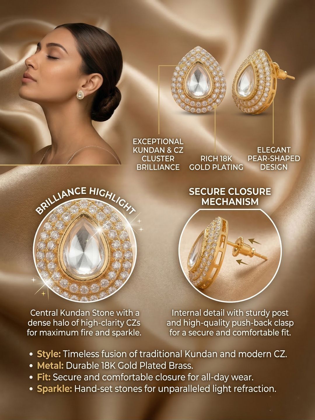 PANASH Classic Studs Earrings