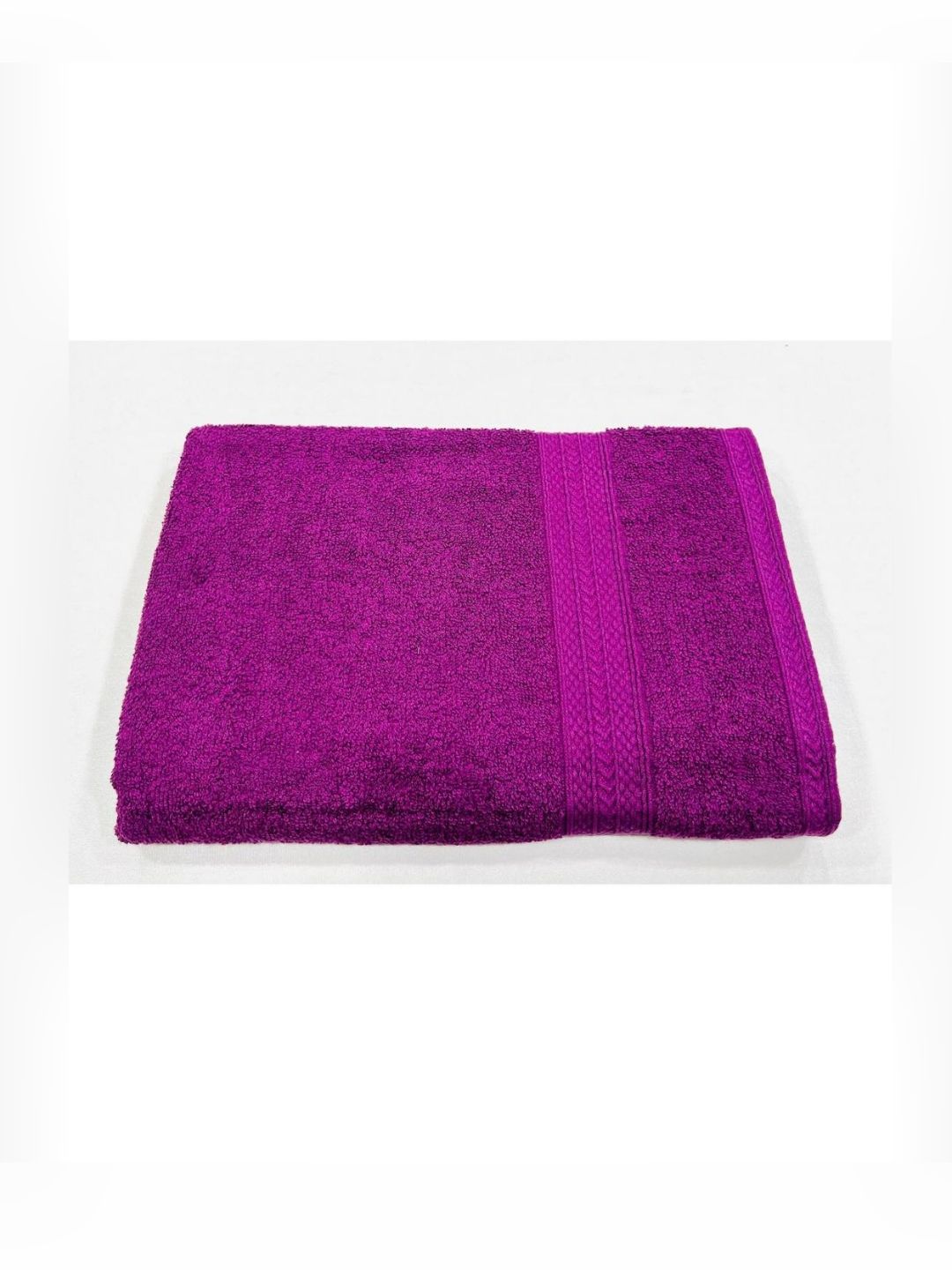 BOMBAY DYEING Tulip Purple Pure Cotton 450 GSM Bath Towel