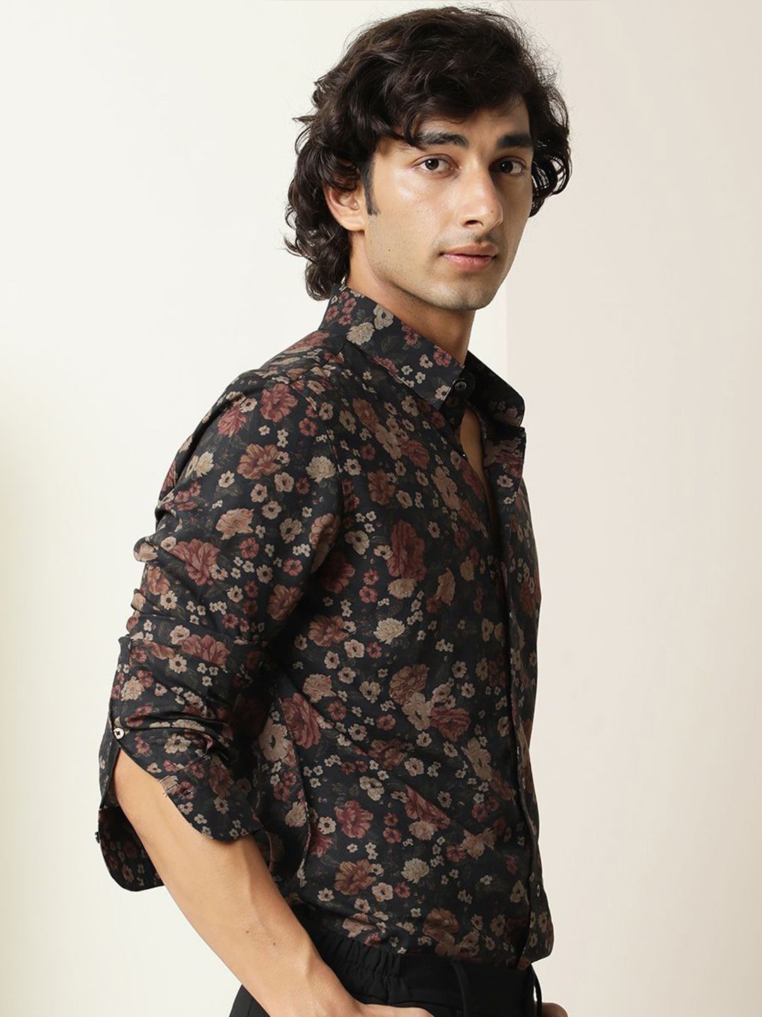 RARE RABBIT Men Comfort Floral Printed Casual Shirt
