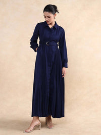 RAREISM Women Shirt Collar Maxi Dress