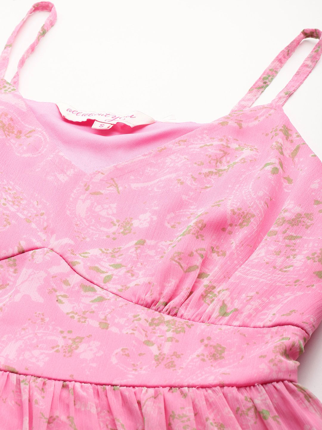 all about you Paisley Print Tiered A-Line Midi Dress