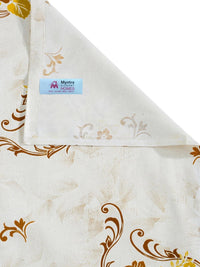 Myntra Elegant Homes Yellow & White Floral 400 TC Cadar Tempat Tidur Single dengan 1 Sarung Bantal