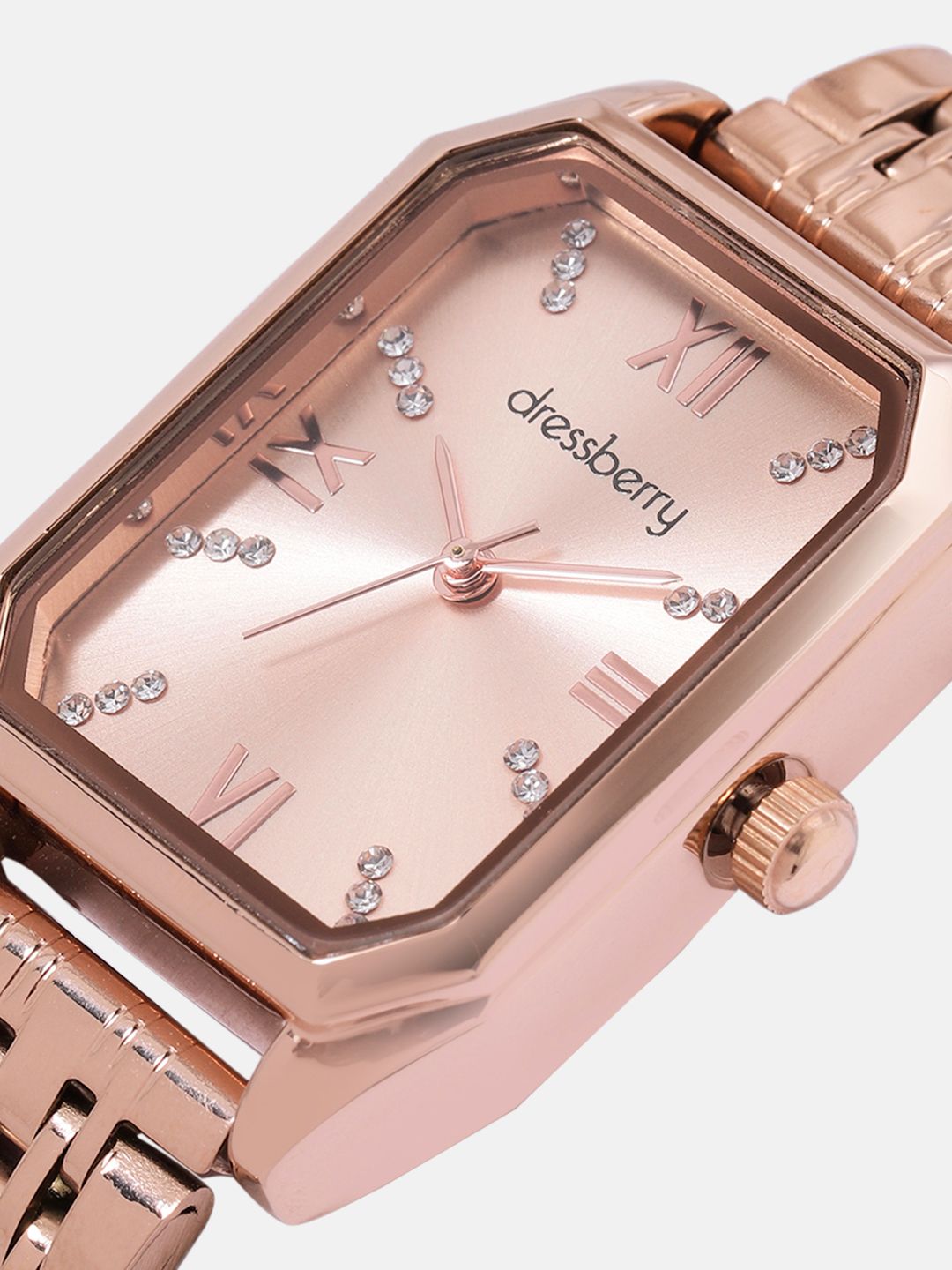 DressBerry Women Embellished Dial & Bracelet Style Straps Analogue Watch UT-A8639-RG-DB