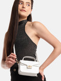 DressBerry Textured Structured Satchel Bag