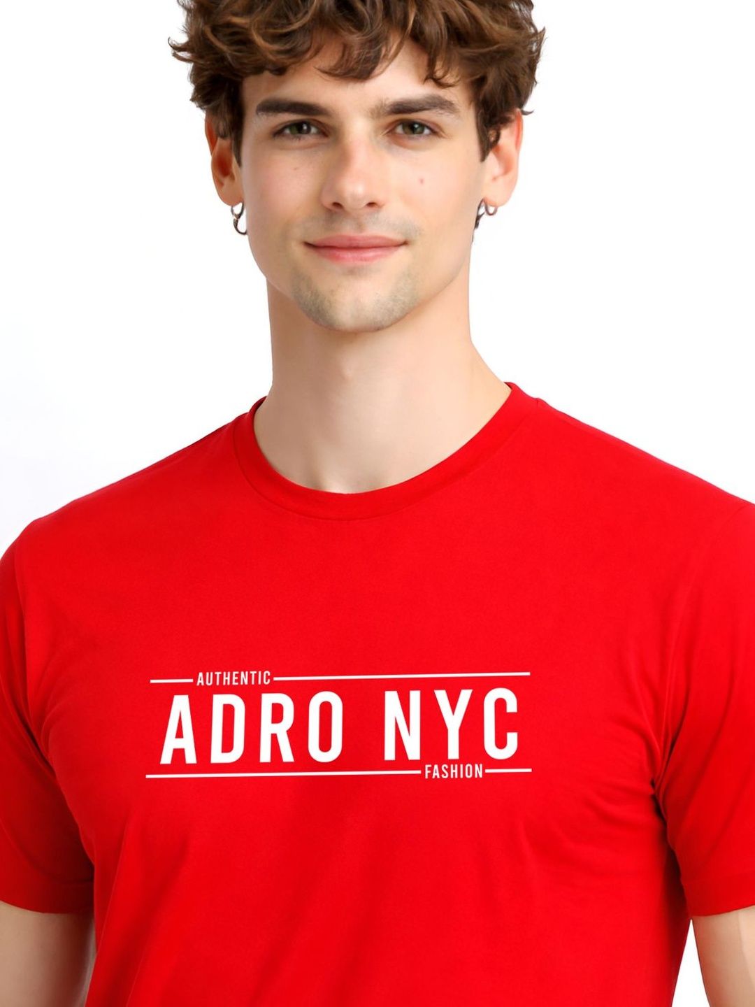 ADRO Men Typography Printed T-shirt