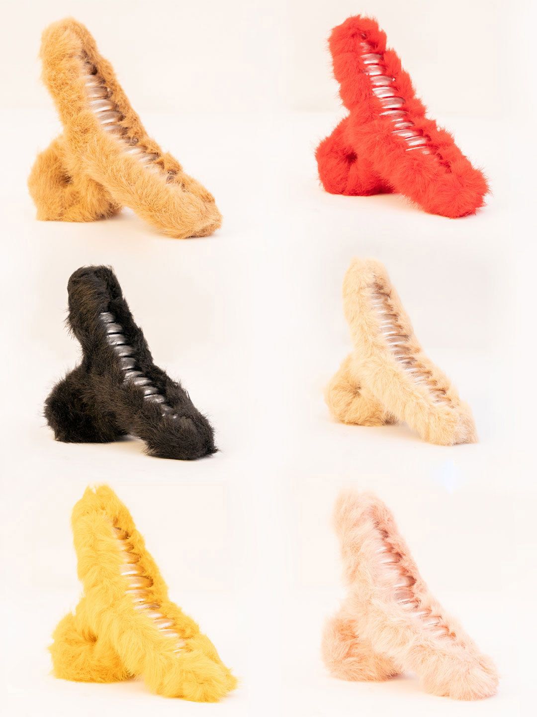 VOGUE PANASH Women Set of 6 Claw Clip
