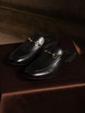MONKSTORY Horsebit Classic Mules - Hitam