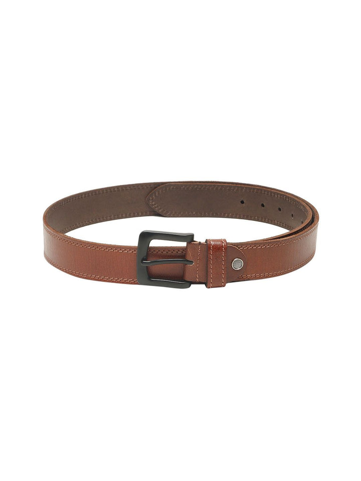 Teakwood Leathers Men Textured Leather Belt
