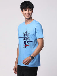 ADRO Men Graphic Printed Round Neck Cotton T-shirt