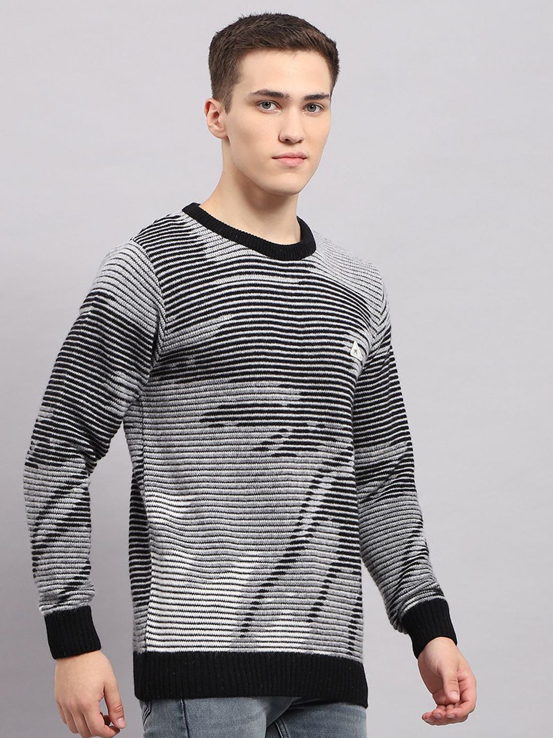 Monte Carlo Men Cable Kabel Knit Woolen Pullover