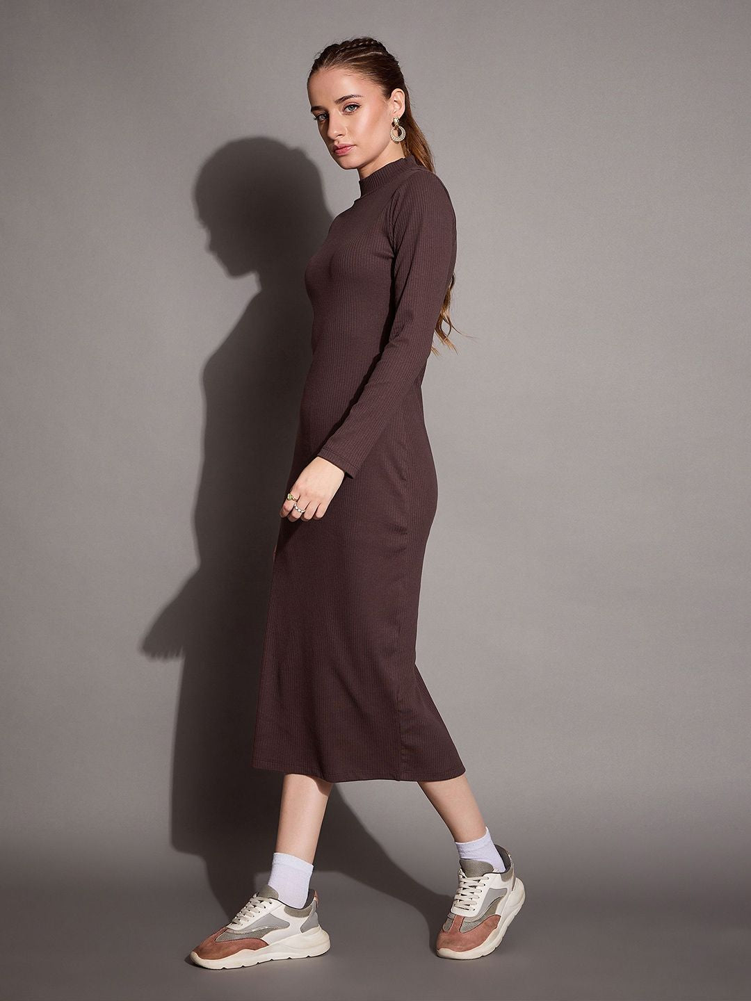 SASSAFRAS BASICS Bodycon Midi Dress