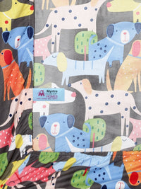 Myntra Elegant Homes Watak Kartun Biru & Hijau Dilengkapi 300 TC Cadar King dengan 2 Sarung Bantal