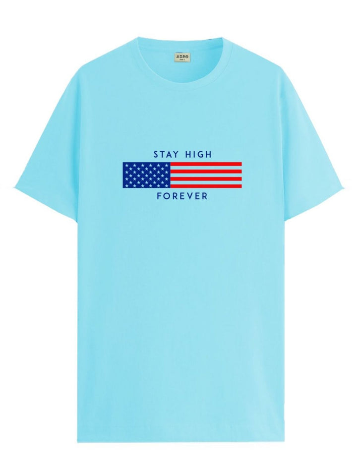 ADRO Men Graphic Printed Round Neck T-shirt