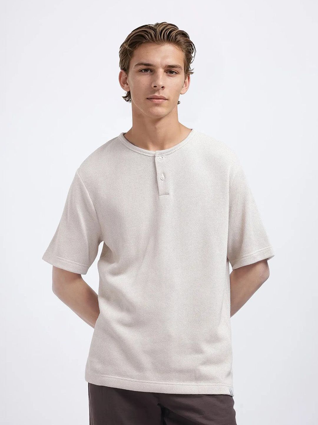 RARE RABBIT Men Pockets Boxy T-shirt