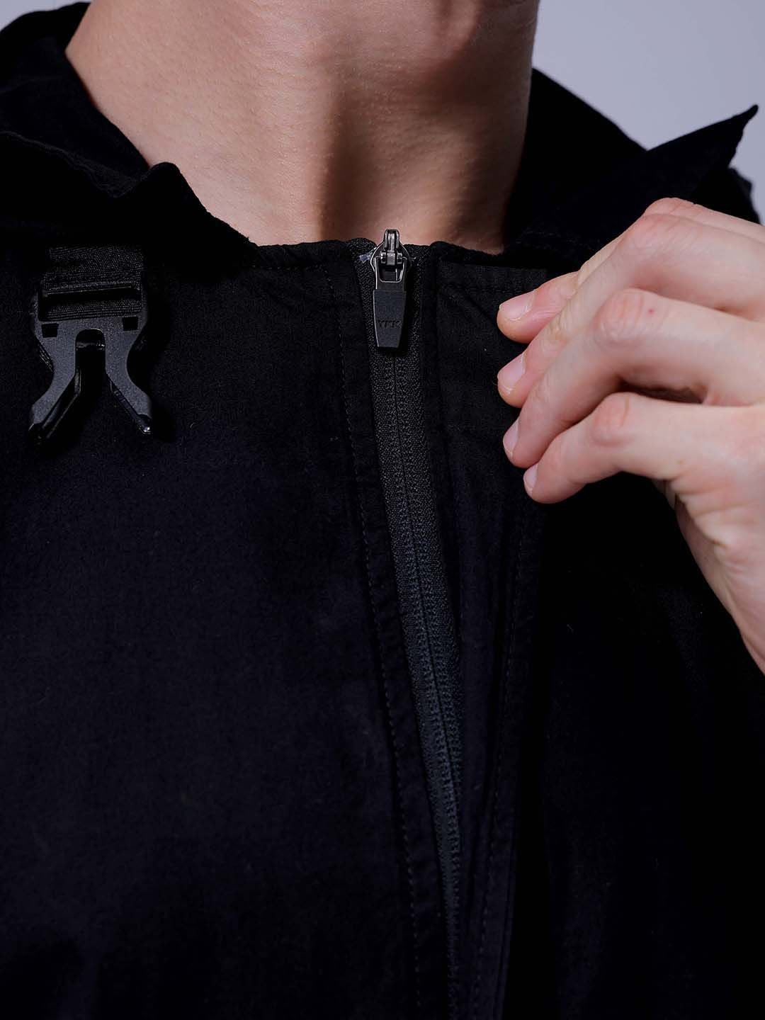 The Indian Garage Co Men Boxy Fit Hood Solid Cotton Casual Shirt