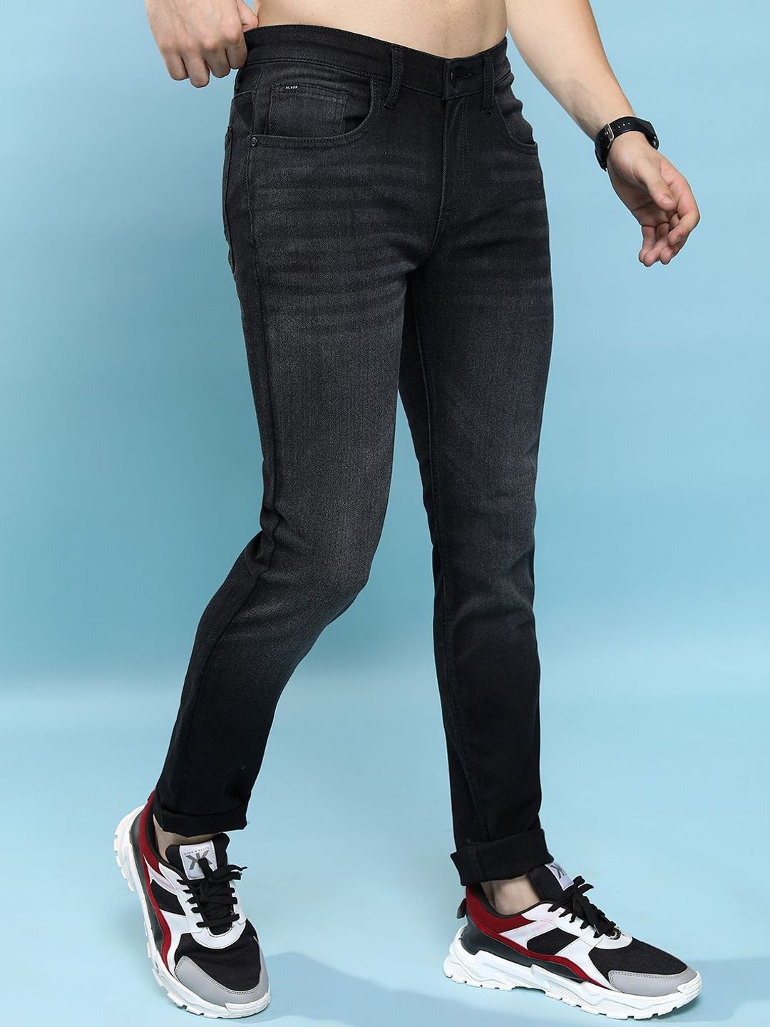 HIGHLANDER Men Tapered Fit Light Fade Stretchable Jeans