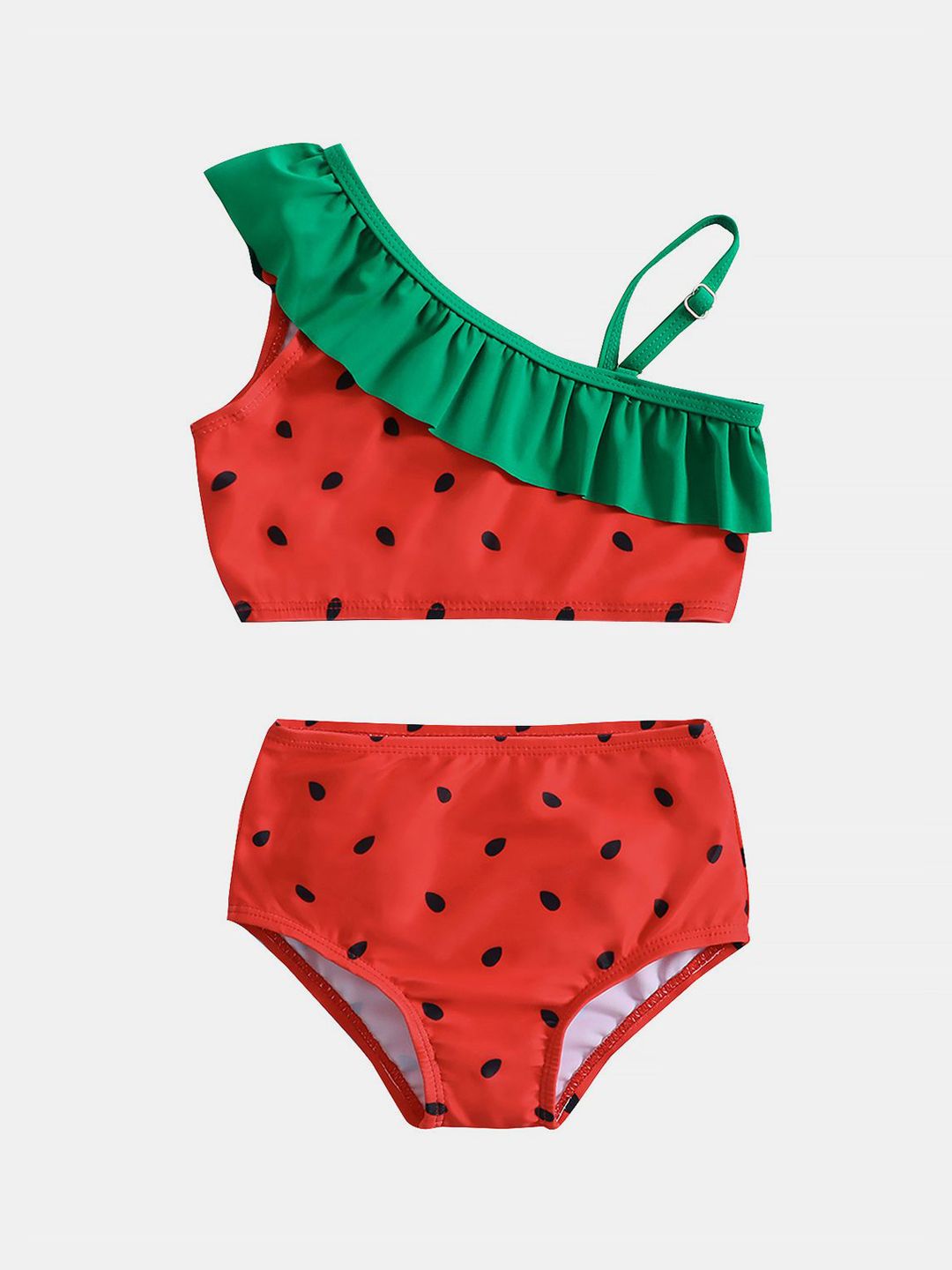 YK Infant Girls Printed Top & Briefs Swim Set