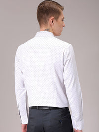 The Indian Garage Co. X Luxe Men Spread Collar Micro Ditsy Printed Slim Fit Formal Shirt