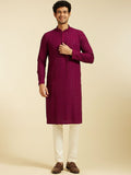 Diwas by Manyavar Ethnic Motifs Embroidered Mandarin Collar Sequinned Straight Kurta