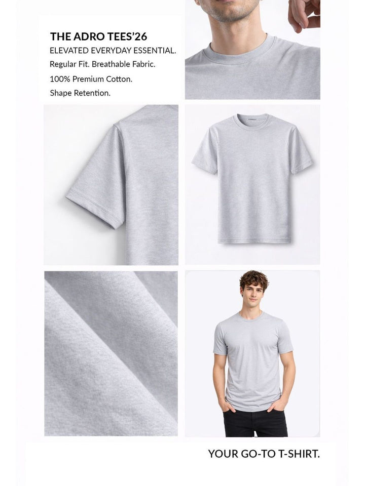 ADRO Men Typography Printed T-shirt