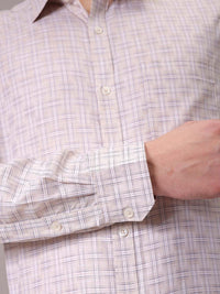 The Indian Garage Co. X Luxe Men Spread Collar Tartan Checked Slim Fit Formal Shirt