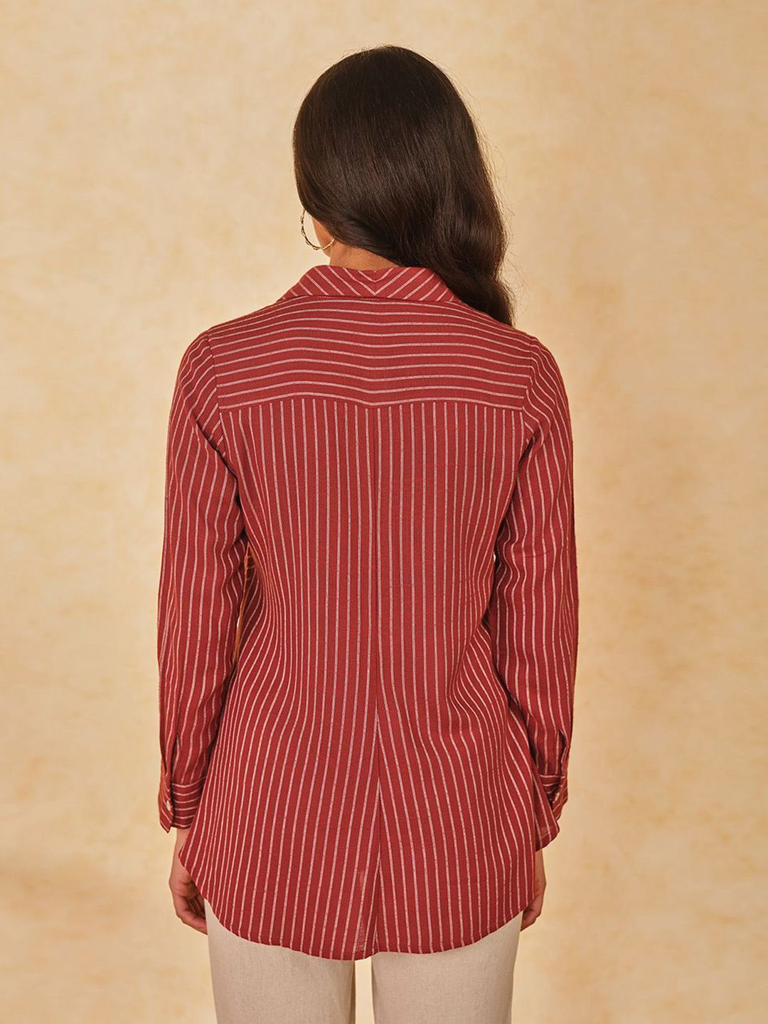 AND Women Striped Casual Shirt
