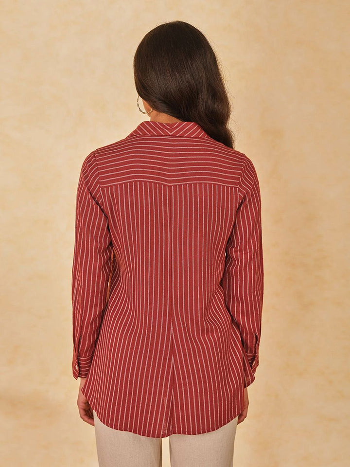 AND Women Striped Casual Shirt