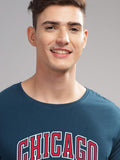 ADRO Men Typography Printed Applique T-shirt