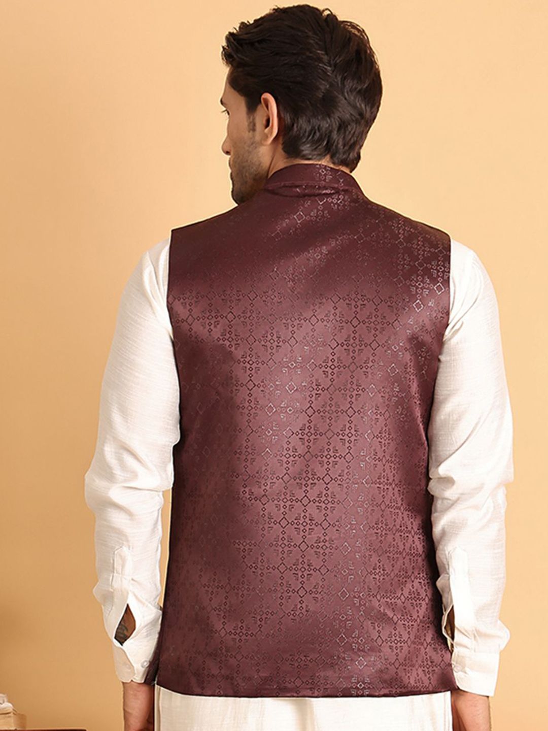 Anouk Woven Design Nehru Jacket