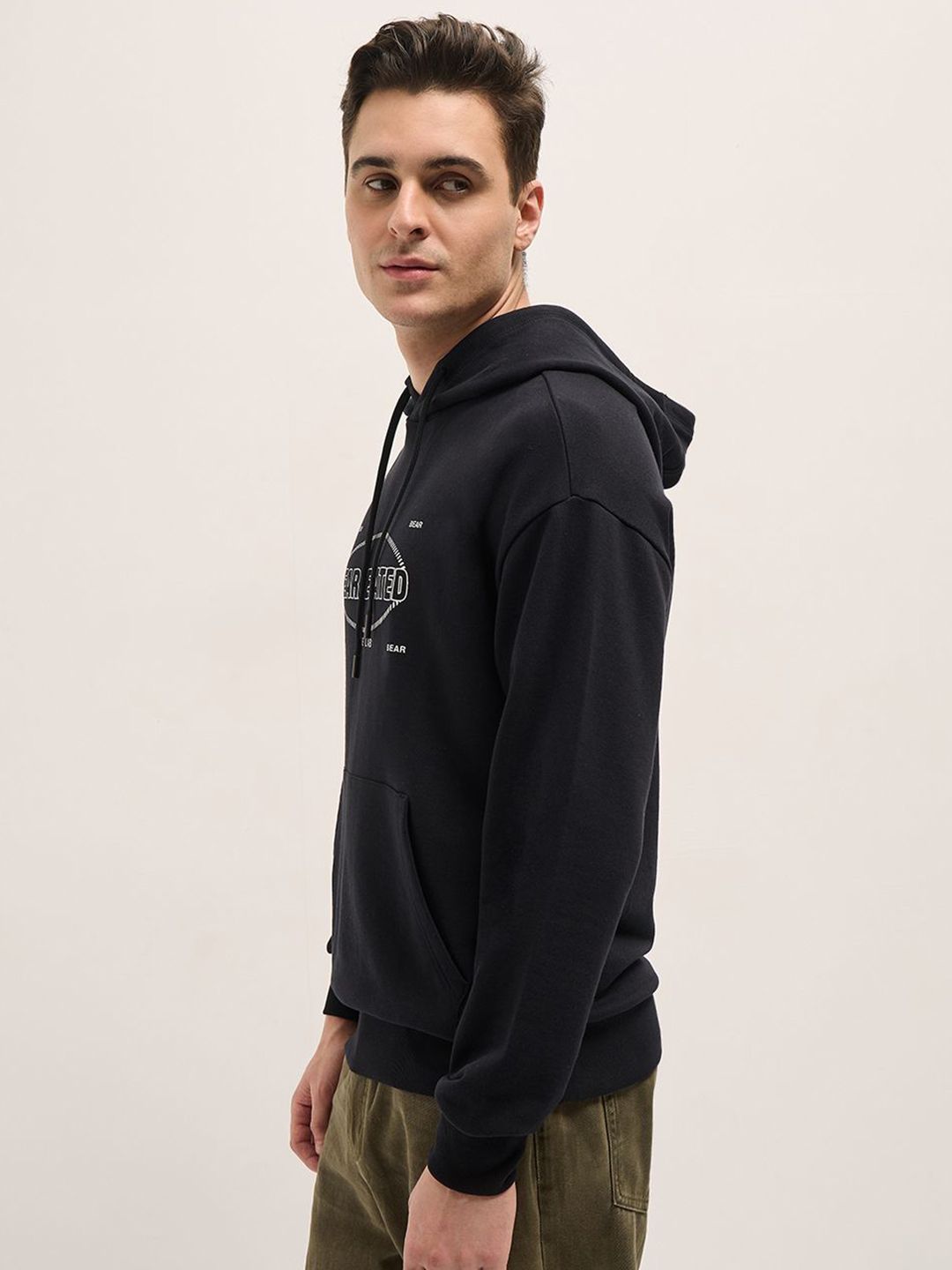 THE BEAR HOUSE Men Printed Hooded Sweatshirt