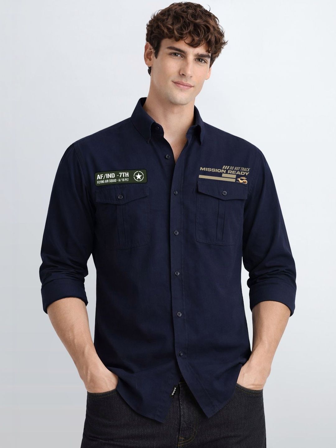ADRO Men Standard Printed Casual Shirt