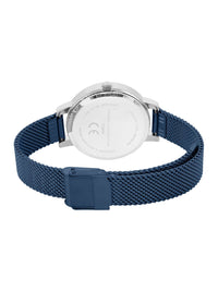 French Connection Women Embellished Dial & Stainless Steel Bracelet Style Straps Analogue Watch FCB8UM