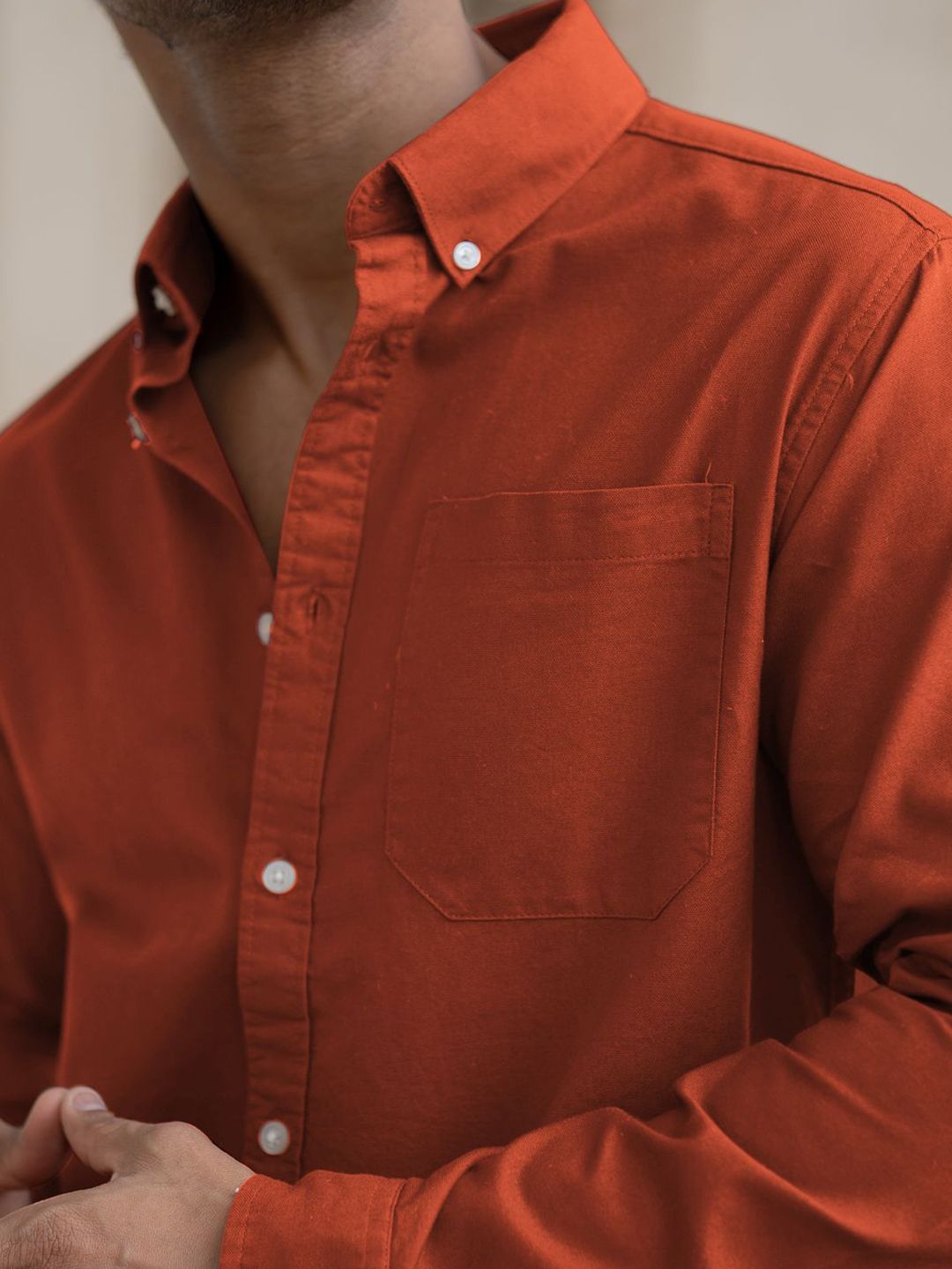 Powerlook SS25 Button-Down Collar Pure Cotton Lightweight Casual Shirt