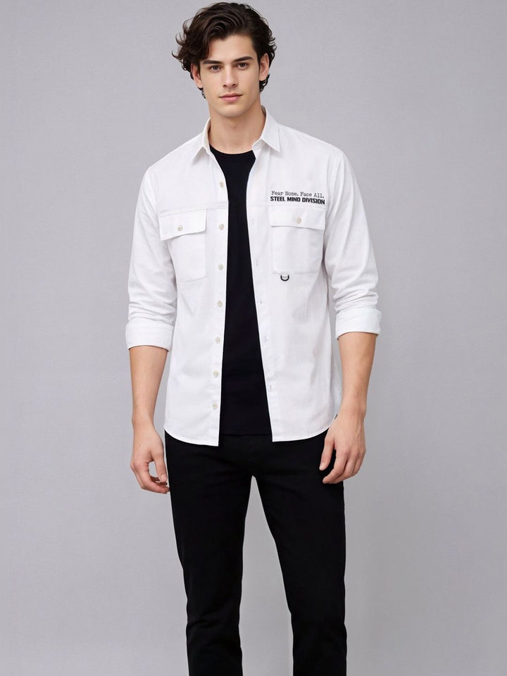 ADRO Classic Printed Cotton Twill Cargo Baju Kasual
