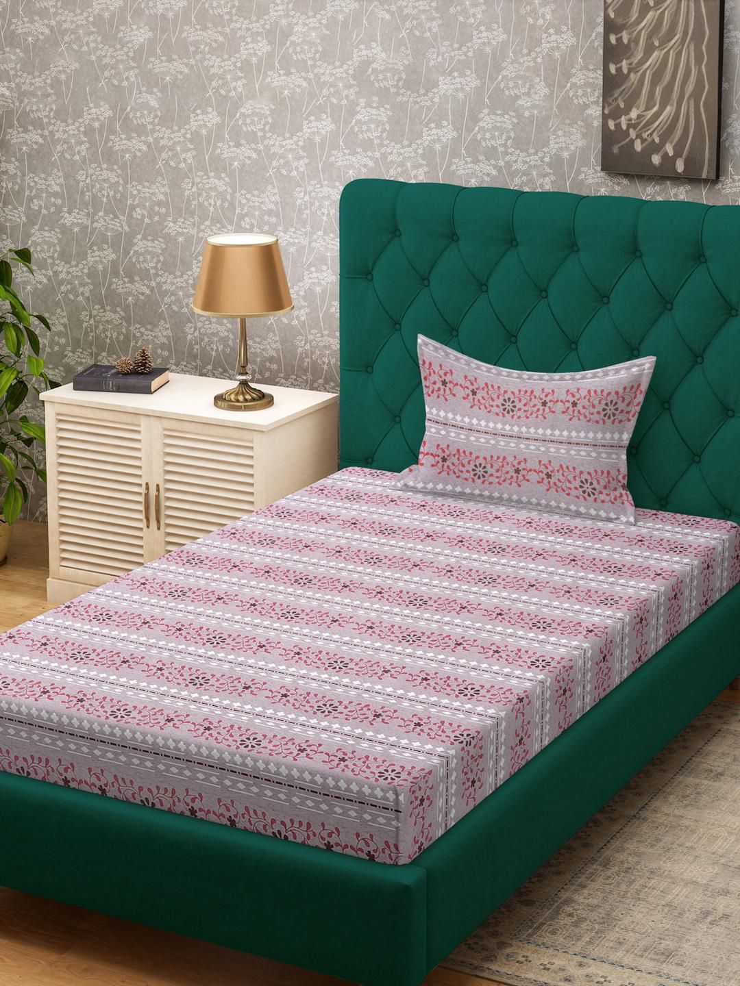 KLOTTHE Cadar Single Cotton Floral Pink