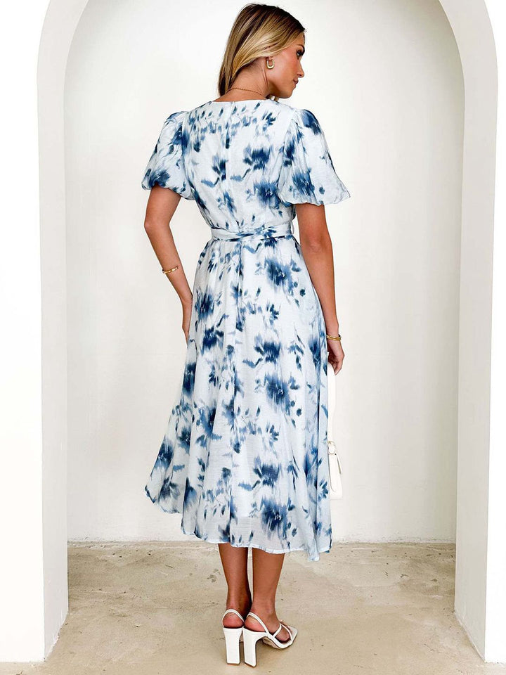 all about you Women Floral Print Fit & Flare Midi Dress
