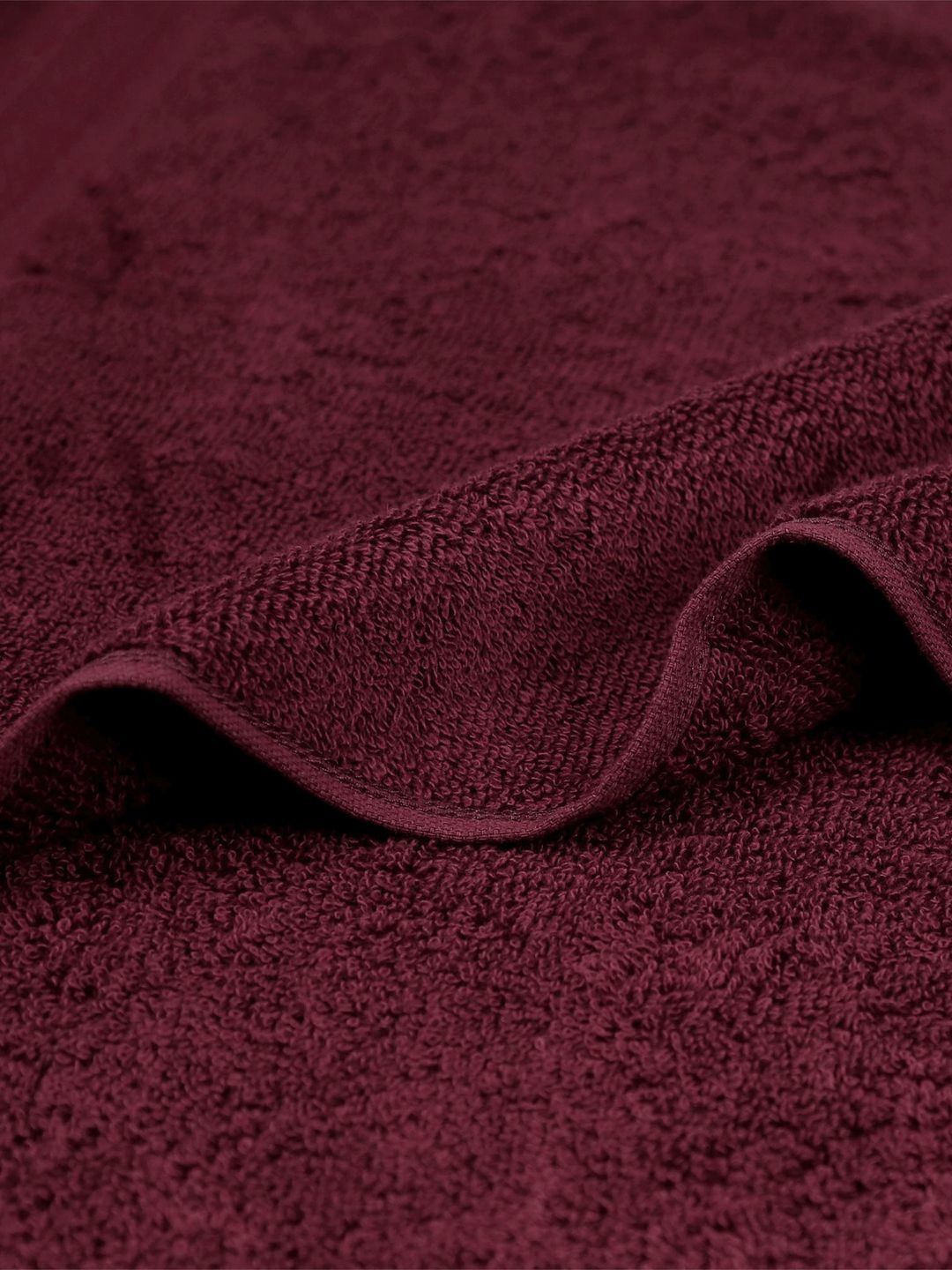MYTRIDENT Maroon Cotton 500 GSM Bath Towel