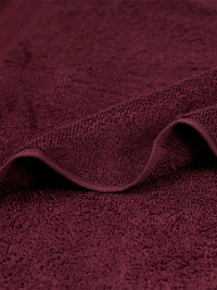 MYTRIDENT Maroon Cotton 500 GSM Bath Towel