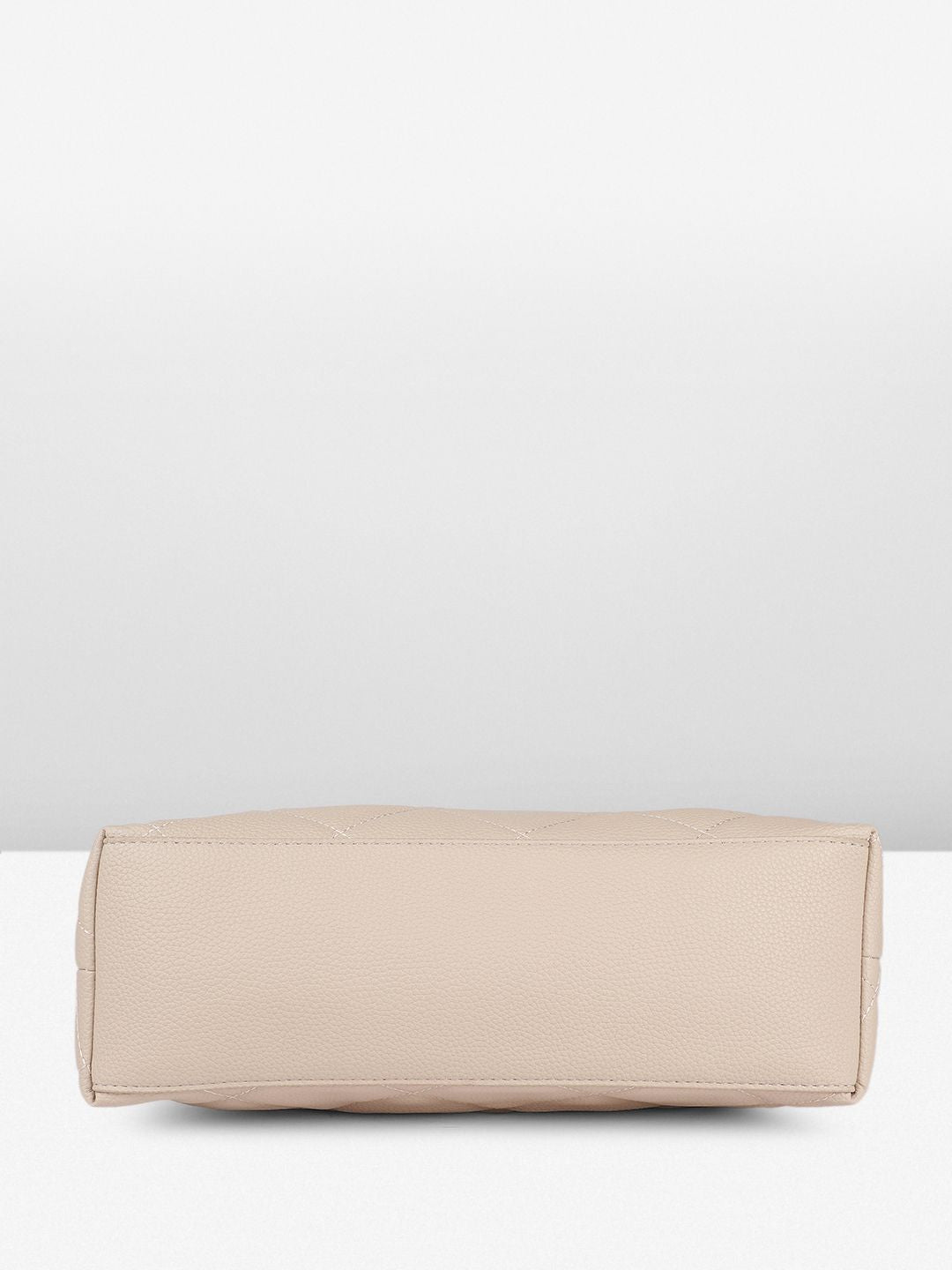 DressBerry Textured Structured Shoulder Bag with Quilted