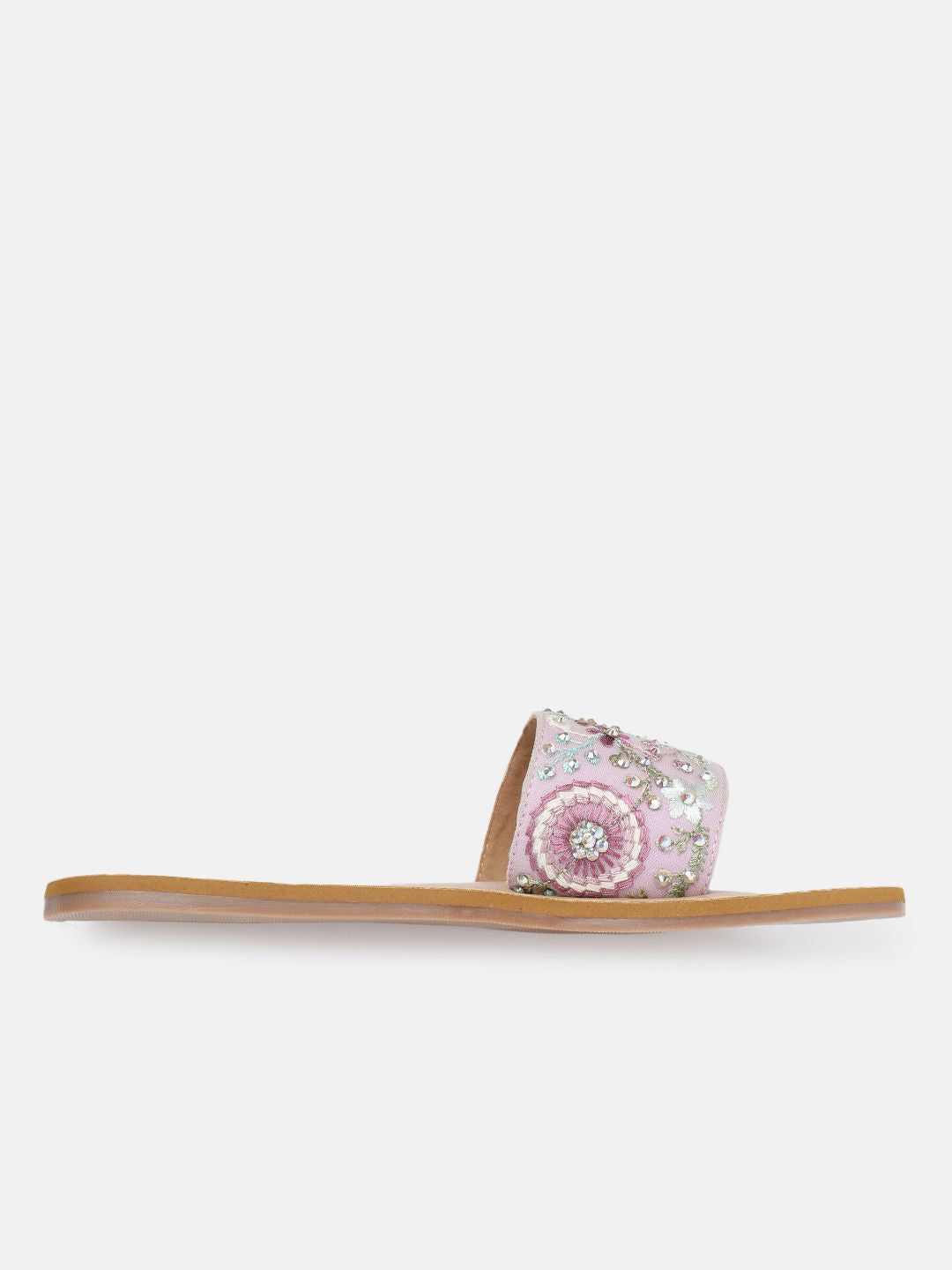 Anouk Women Embellished Open Toe Flats with Embroidered