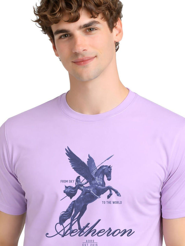 ADRO Graphic Printed Round Neck Cotton Regular Fit T-shirt