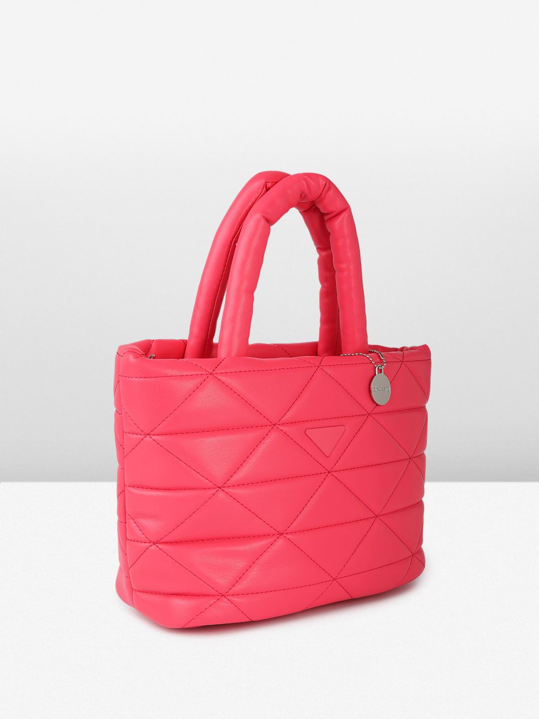 DressBerry Structured Quilted Handheld Bag with Pouch