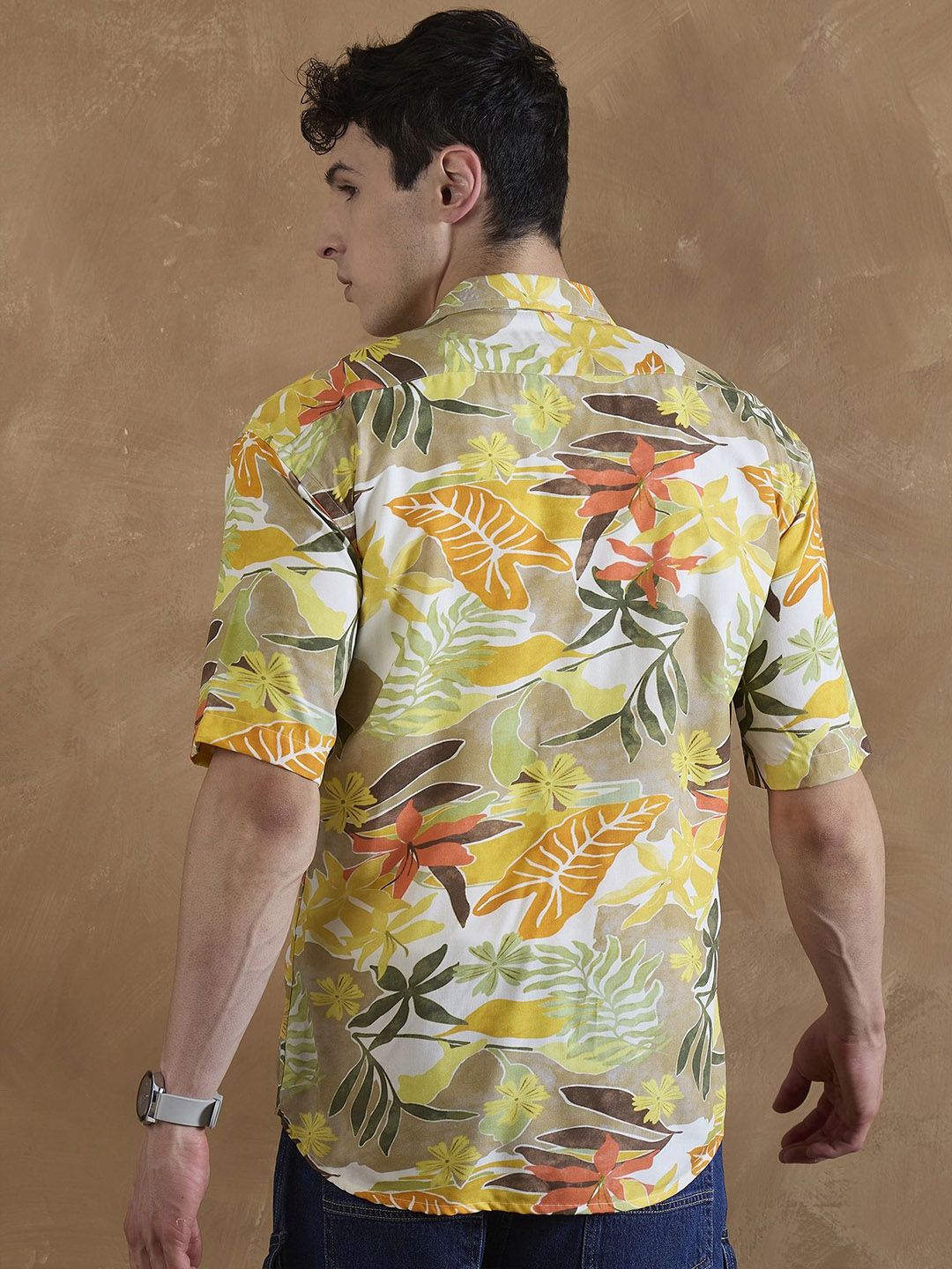 DENNISON Men Comfort Floral Tropical Printed Shirt