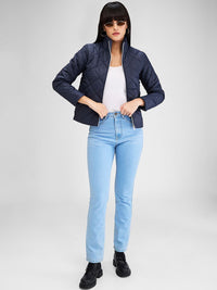 Jaket Quilted Geometric Wanita Spykar Wanita