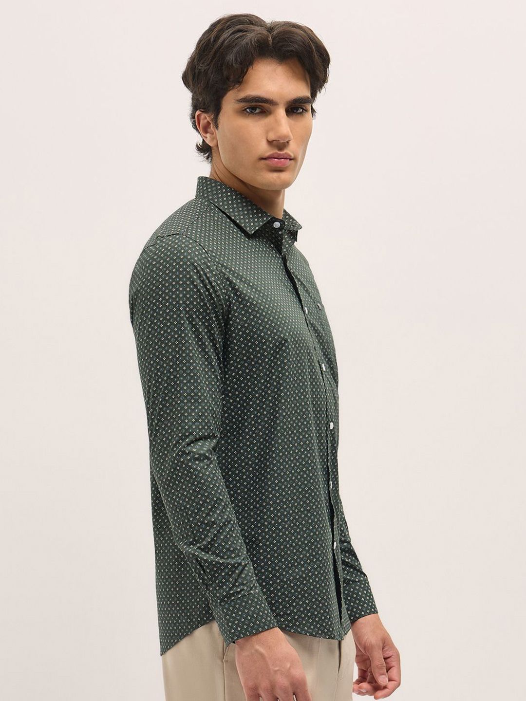 THE BEAR HOUSE Men Tailored Fit Opaque Printed Formal Shirt
