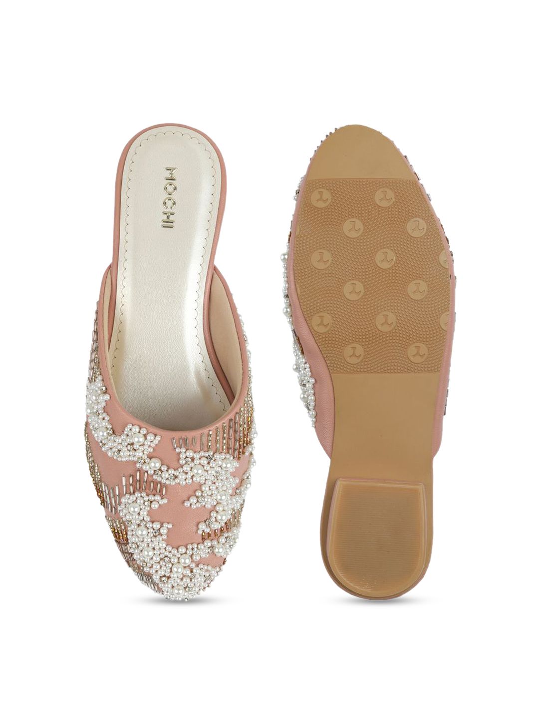 Mochi Women Embellished Comfort Sandals