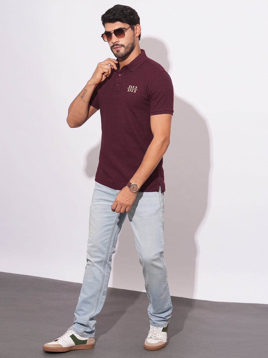 Being Human Men Polo Collar T-shirt